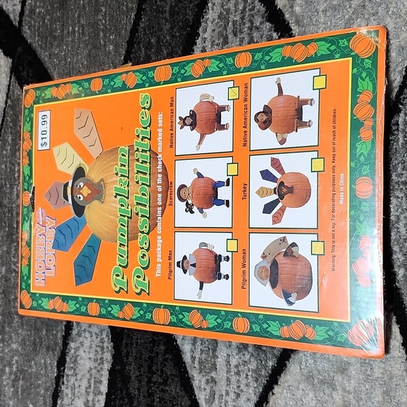 VINTAGE PUMPKIN POSSIBILITIES WOODEN NATIVE AMERICAN MAN PRICE FIRM - Picture 6 of 8